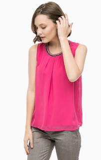 Топ цвета фуксии с декоративной отделкой Vero Moda