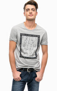 Футболка с отворотами на рукавах Scotch&Soda