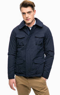 Синяя куртка со скрытым капюшоном на молнии Scotch&Soda