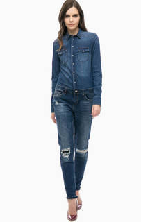 Комбинезон из денима с рваными деталями Liu Jo