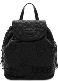 Стеганый рюкзак с бахромой Tosca BLU
