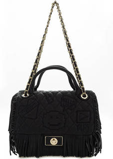 Стеганая сумка с бахромой Tosca BLU