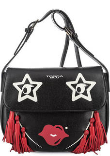 Сумка через плечо с декоративной отделкой Tosca BLU