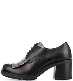 Кожаные ботильоны на шнуровке Tosca BLU