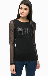 Футболка из вискозы с прозрачными рукавами MET