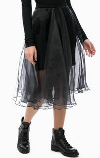 Черная юбка с подкладкой из вискозы MET