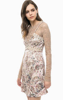 Короткое платье с цветочным принтом MET