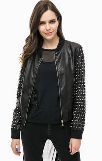 Черная куртка с металлической отделкой MET