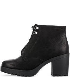 Кожаные ботильоны на устойчивом каблуке Vagabond