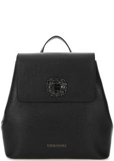 Черный рюкзак из сафьяновой кожи Ermanno Ermanno Scervino
