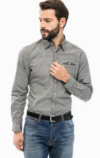 Хлопковая рубашка с двойным карманом S.Oliver