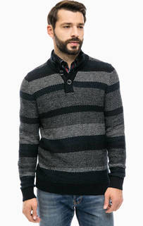 Свитер в полоску с пуговицами на вороте S.Oliver