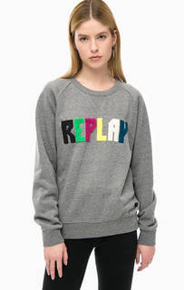 Свитшот с декоративной отделкой Replay