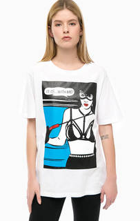 Футболка из хлопка свободного кроя Replay