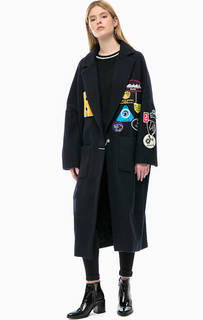Пальто оверсайз с нашивками Replay