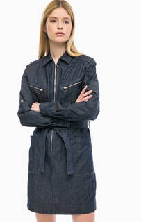 Хлопковое платье с отложным воротничком Replay