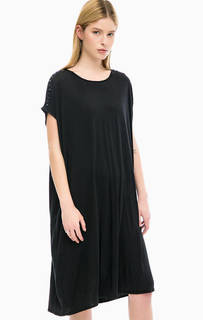 Черное платье свободного кроя Replay