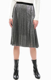Плиссированная юбка с металлизированной нитью Pennyblack