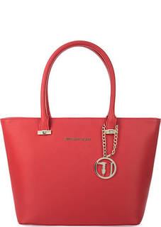 Красная сумка с одним отделом Trussardi Jeans