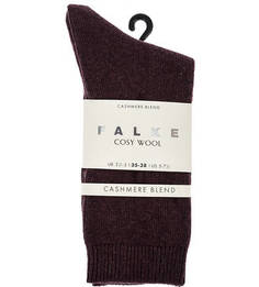Фиолетовые носки с высоким содержанием шерсти Falke