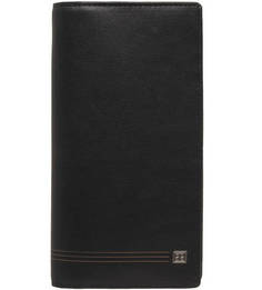 Черное портмоне из натуральной кожи Sergio Belotti