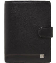 Черное кожаное портмоне Sergio Belotti