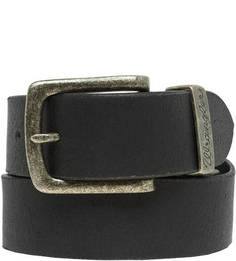 Черный кожаный ремень Wrangler