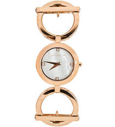Часы с металлическим браслетом золотистого цвета Karen Millen