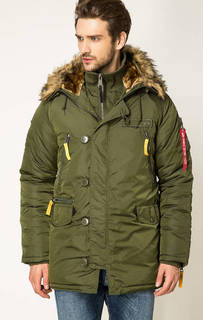 Зимняя куртка цвета хаки Alpha Industries
