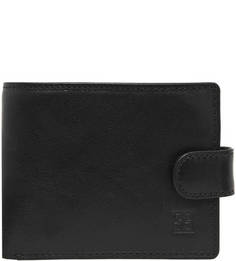 Черное портмоне из натуральной кожи Sergio Belotti