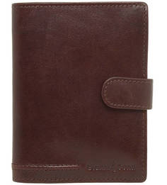 Коричневая кожаная обложка для паспорта и автодокументов Gianni Conti