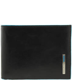 Черное портмоне из натуральной кожи Piquadro