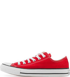 Красные текстильные кеды Converse
