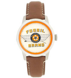 Часы с кожаным ремешком Fossil
