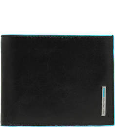 Кожаное портмоне с отделом для мелочи на кнопке Piquadro