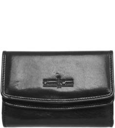 Черное портмоне из натуральной кожи Gianni Conti
