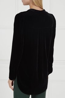 Черная бархатная блузка Theory