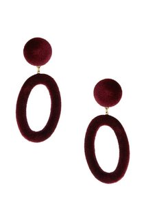 Купить женские серьги бордовые в интернет-магазине Lookbuck