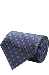 Шелковый галстук с узором Ermenegildo Zegna