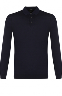 Шерстяное поло с длинными рукавами BOSS