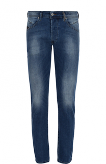 Джинсы прямого кроя с потертостями Diesel