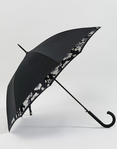 Зонт с цветочным принтом Fulton Bloomsbury 2 - Черный