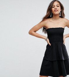 Летнее платье бандо с баской ASOS TALL - Зеленый
