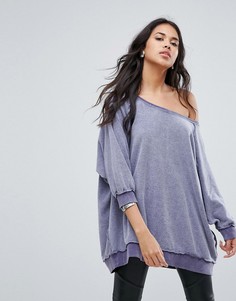 Длинный свитшот Free People My Pullover - Фиолетовый