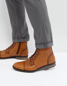 Светло-коричневые кожаные ботинки на шнуровке Dead Vintage - Рыжий