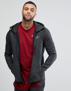 Худи серого цвета с молнией Nike Tech 863814-038 - Серый
