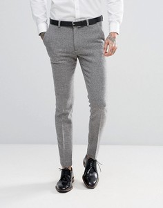 Серые супероблегающие брюки ASOS Wedding - Серый