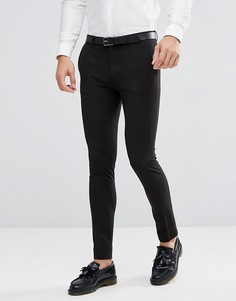 Черные супероблегающие брюки ASOS - Черный