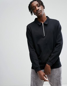 Свободная черная куртка Харрингтон ASOS - Черный