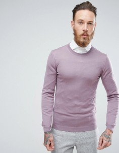 Фиолетовый обтягивающий джемпер из мериносовой шерсти ASOS - Фиолетовый
